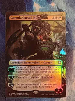 Garruk, Cursed Huntsman - Borderless NM, English MTG Bloomburrow: Commander - Image 1