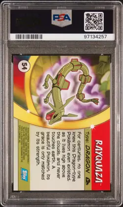PSA 9 Rayquaza #54 Advanced Challenge - LOW POP - 2004 Topps Pokemon PSA graded - Image 2