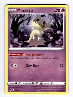 Mimikyu SWSH03: Darkness Ablaze #081 (2020) Rare NM Pokemon - Image 1