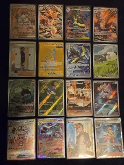 Pokemon TCG Mixed Card Lot 16 Cards SIR's, IR's, Full Arts, Gold. Great Deal. - Image 1