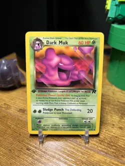 NM Dark Muk 41/82 1st Edition Team Rocket Pokemon 2000 - Image 1