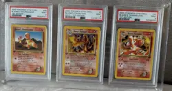 2000 Pokemon Gym Challenge Blaine's Charizard Holo 1st Edition PSA 9 - Image 1