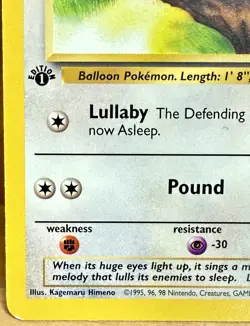 Jigglypuff 54/64 Jungle Set 1st Edition 1999 Vintage Pokemon TCG - Image 2