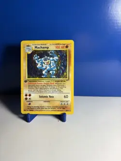 Pokemon TCG Machamp Holo Rare 1st Edition Base Set 8/102 - Image 1