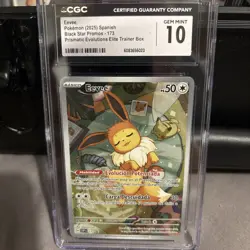 Pokemon Spanish Eevee 173 2025 Promo ES Prismatic Evolutions Grade GEM MINT 10 - Image 1