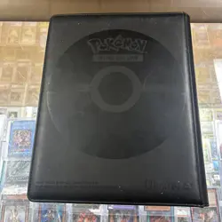 Pokemon Ultra-Pro Premium Binder Pikachu Black / Gold Leatherette - Image 2