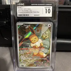 Pokemon Italian Eevee 173 2025 IT Prismatic Evolutions Promo grade GEM MINT 10 - Image 1