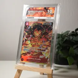 One Piece TCG - MONKEY.D.LUFFY - OP01-024 - ENGLISH - Ace 10 Perfect Sub Grade B - Image 2