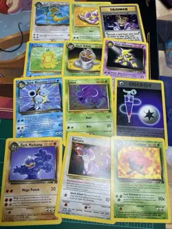 Pokemon Cards Lot Non Holo Team Rocket - Image 3