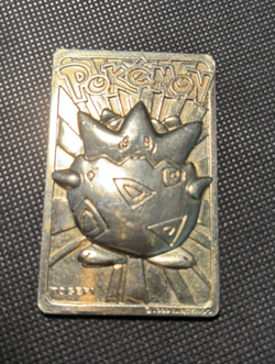 Pokemon Togepi 23k Gold Plated Trading Card 1999 Burger King Ltd Edition (66) - Image 1