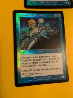 Cephalid Inkshrouder x2 Judgment.Old VIntage.MTG 2 Card.FOIL - Image 3