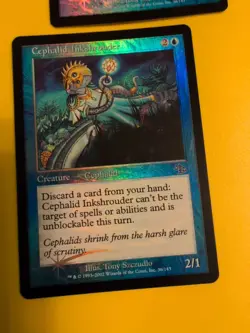 Cephalid Inkshrouder x2 Judgment.Old VIntage.MTG 2 Card.FOIL - Image 4