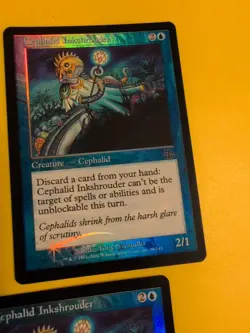 Cephalid Inkshrouder x2 Judgment.Old VIntage.MTG 2 Card.FOIL - Image 5