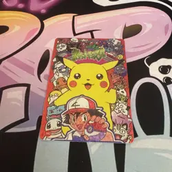 Pokemon Pocket Monsters Vintage Vending Prism Sticker Card #102 Pikachu Friends - Image 1