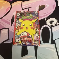 Pokemon Pocket Monsters Vintage Vending Prism Sticker Card #102 Pikachu Friends - Image 2