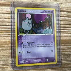 Spoink 62/100 Common Reverse Holo Ex Crystal Guardians 2006 Pokemon Card NM-Mint - Image 1