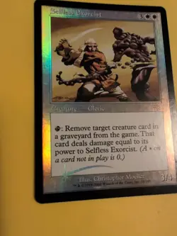 Selfless Exorcist Cleric Judgment.Old VIntage.MTG Card.FOIL - Image 3