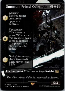 Summon: Primal Odin (Borderless) R FINAL FANTASY 365 NM Normal - Image 1