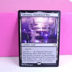 MTG Kamigawa Neon Dynasty Takenuma, Abandoned Mire Regular LP - Image 1