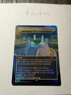 Magic the Gathering Master Emerald Shrine NM Sonic Secret Lair Ships Same Day - Image 1