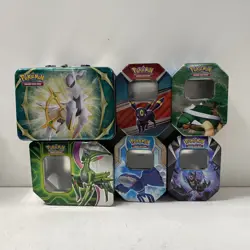 Mixed Pokemon TCG Empty Tins, Accessories, and Collectibles Bundle - Image 4