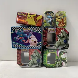 Mixed Pokemon TCG Empty Tins, Accessories, and Collectibles Bundle - Image 5