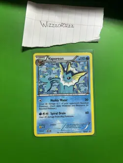 Pokemon TCG Vaporeon Promo Holo BW89 Black & White 110 HP English - Image 1
