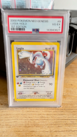 2000 Pokemon Neo Genesis 1st edition Lugia Holo PSA 4 - Image 2