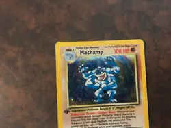 Pokemon TCG Machamp Base Set 8/102 Holo 1st Edition Holo Rare - Image 3