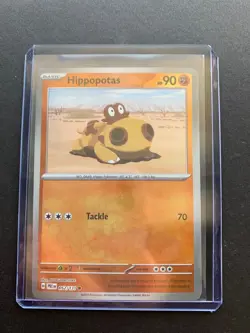 Hippopotas 052/131 Reverse Holo Masterball - Pokemon Prismatic Evolutions SV8.5 - Image 1