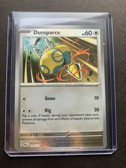Dunsparce 079/131 Reverse Holo Masterball - Pokemon Prismatic Evolutions SV8.5 - Image 1