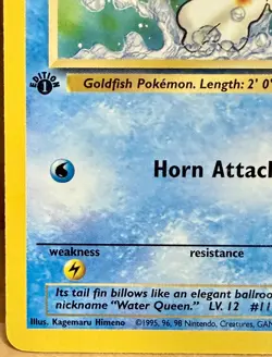 Goldeen 53/64 Jungle Set 1st Edition 1999 Vintage Pokemon TCG - Image 3
