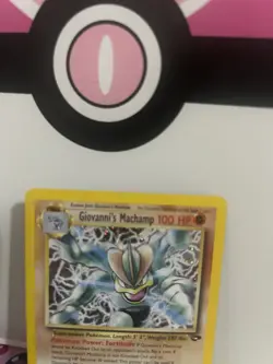 Pokemon TCG Giovanni's Machamp Gym Challenge Holo 6/132 LP-MP - Image 2