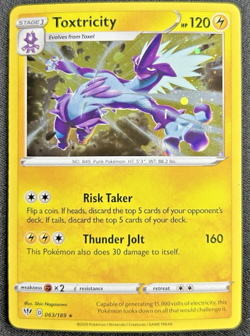 Toxtricity Cosmos Holo Rare - 063/189 - Darkness Ablaze Pokemon TCG - Image 1