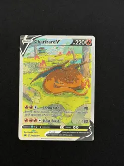 Pokemon TCG Charizard V SWSH260 Black Star Promo Holo Near Mint - Image 1