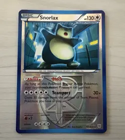 Pokemon TCG Snorlax Plasma Storm 101/135 Reverse Holo Rare - Image 1