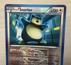 Pokemon TCG Snorlax Plasma Storm 101/135 Reverse Holo Rare - Image 2