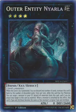 Outer Entity Nyarla - SHVA-EN017 - Secret Rare - 1st Edition Lightly Played Shad - Image 1