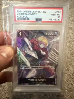 One Piece Card Game Victoria Cindry OP06-091 Full Art Foil Uncommon 2024 PSA 10 - Image 1