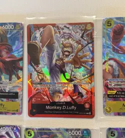 One Piece Luffy Gear 5/Alt Art/Garp/Sanji/Perona/Stussy/Nami/etc 15 Card Lot - Image 2