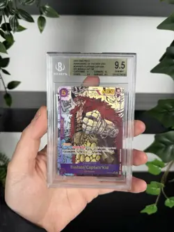 One Piece Card Eustass Captain Kid OP-05 ENG Manga Alternate Art BGS 9.5 - Image 1