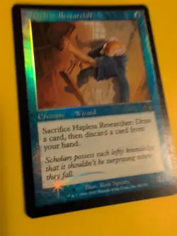 Hapless Researcher & Grip of Amnesia Judgment.Old VIntage.MTG 2 Card.FOIL - Image 4
