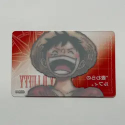 S4929 Monkey D. Luffy Japanese One Piece Jump Festival Clear Card F12 - Image 2