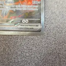 Pokemon white flare: reshiram EX card 166/086 near mint fresh from pack - Image 2
