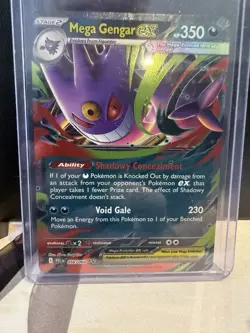 Mega Gengar ex 056/094 Pokemon Double Rare ME02: Phantasmal Flames Card - Image 1