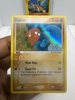 DIGLETT Holo 50/100 COMMON EX Crystal Guardians STAMPED Pokemon Card 2006 NM - Image 1