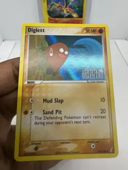 DIGLETT Holo 50/100 COMMON EX Crystal Guardians STAMPED Pokemon Card 2006 NM - Image 2