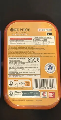 One Piece TCG Card Game - Mini Tin Vol.2 English 2 Packs Of OP 13 & Promo - Image 2