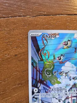 Pokemon TCG Chatot Card 181/162 SV05: Temporal Forces Illustration Rare - Image 3