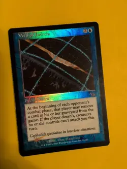 Web of Inertia. Enchantment Judgment.Old VIntage.MTG Card.FOIL - Image 2